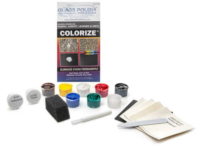 GLASS POLISH 91004 DIY Colorize Kit, Leather, Vinyl, Fabric and Carpet Dye