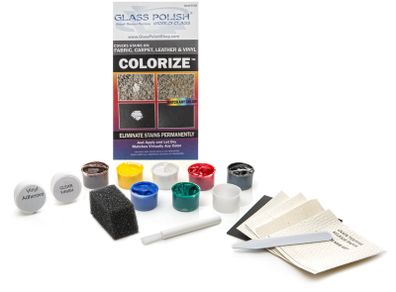 GLASS POLISH 91004 DIY Colorize Kit, Leather, Vinyl, Fabric and Carpet Dye