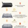 Modular Kids Play Couch, Sectional Toddler Sofa with Armrests, 28D Sponge & Short Pile, Convertible Kids Modular Couch DIY Creative Combination for Playroom, Bedroom, Living Room, 14 Pcs, Gray Image 4