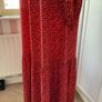 dress bnwt size 12 maxi red tiered dress size 12 v neckline long sleeved Image 5