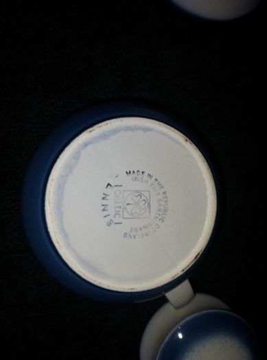 Celtic ceramics,  Ennis pattern, vintage pottery, Irish vintage pottery