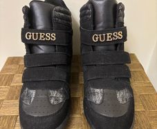 Guess snickers with hidden platform wide feet size 39