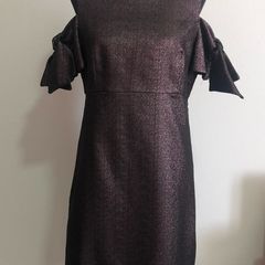 Milly metallic cold shoulder dress - sz 14