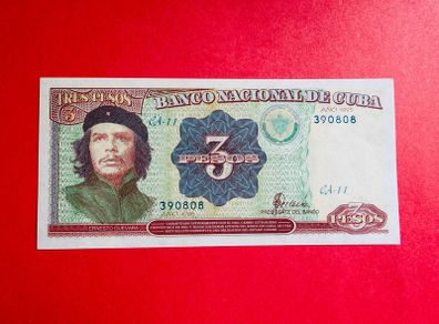 Cuba 3 Pesos. 1995 Che Guevara  SCARCE ( Uncirculated )