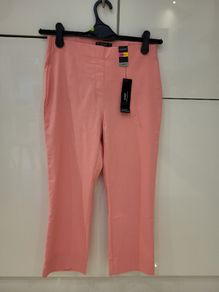 Coral Pink Crop Trousers