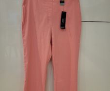 Coral Pink Crop Trousers