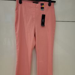 Coral Pink Crop Trousers