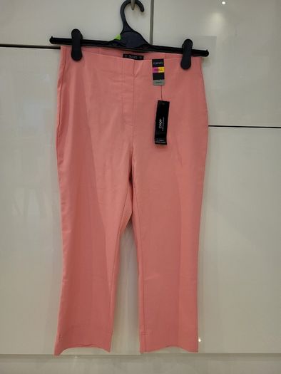 Coral Pink Crop Trousers