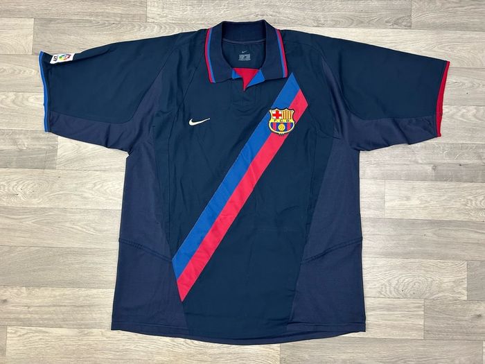 Genuine Vintage 2002 Nike Barcelona Away Henrik Larsson Jersey Shirt Mens XXL