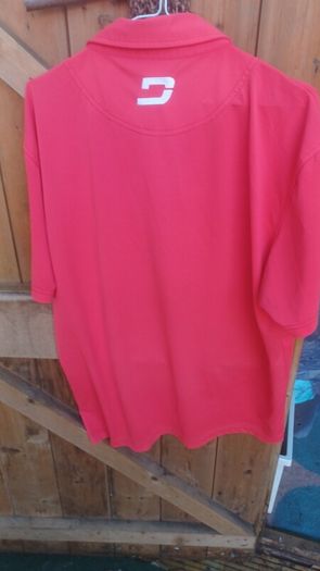 Druids red golf polo shirt XL