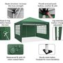 3 x 3 m Waterproof Popup Flat Gazebo with 4 Side Panels Image 3