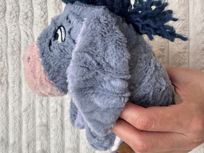 Disney Eeyore Plush from Winnie the Pooh & Friends with Patches Soft  Plush approx. 20 cm. Used Please see photos