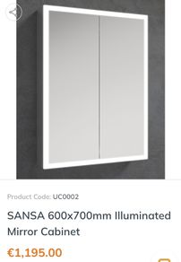 Sonas Illuminated Mirror cabinet