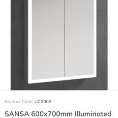 Sonas Illuminated Mirror cabinet