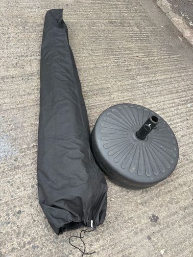 Diameter 3m Solid hardwood Garden Parasol with heavy-duty Base