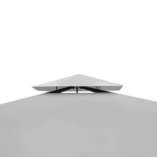 Gazebo with Roof 3x3 m Cream White