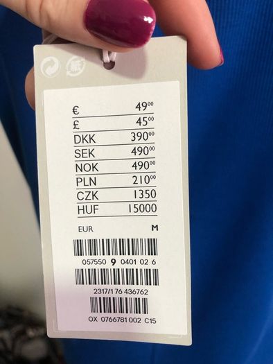 COS blue dress - sz 12