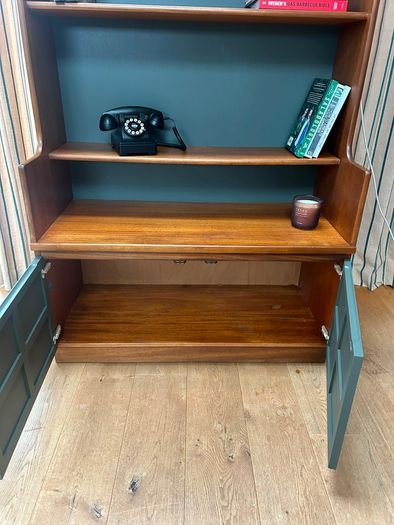 Mid century Nathan waterfall bookcase