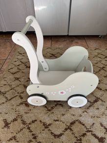 Wooden Dolls Pram