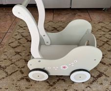 Wooden Dolls Pram