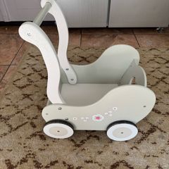 Wooden Dolls Pram