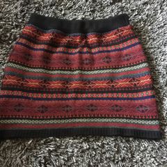 Patterned Mini Skirt