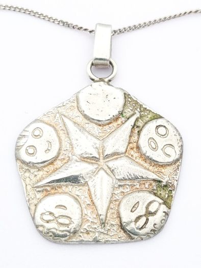 Inner Compas Protection Talisman Sterling Silver Necklace