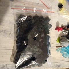 Lego brick round 2x2 black 100 pieces