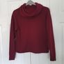 nike icon funnel neck hoodie size xs burgundy in excellent condition Image 2