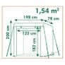 Nature Tomato Greenhouse 198x78x200 cm Image 3