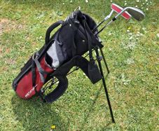 junior golf bag and clubs