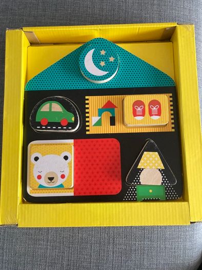 Wooden double sided puzzle