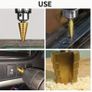 3pcs Drill Step Titanium Coated High Speed set - High Precision, Multi-Size for Wood & Metal, Durable & Versatile Free viewing Image 2
