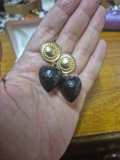 Vintage Heart Earrings