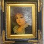 Pair of Vintage Style Framed Prints - Ornate Black & Gold Frames Image 4