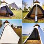 Lightweight waterproof double layers camping indian tipi tent yurt teepee tent for outdoor hiking (FREE SHIPPING) Image 6