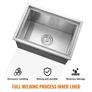 Drop in Ice Chest, 51 cm L x 36 cm W x 30.5 cm H Stainless Steel Ice Cooler, Commercial Ice Bin with Cover, 37.9 L Outdoor Kitchen Ice Bar Image 2