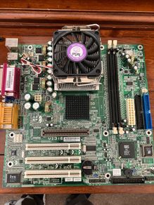 Vintage FIC VI31E Socket 478 Motherboard + Pentium 4 2.26GHz + Heatsink/Fan