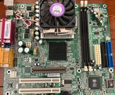 Vintage FIC VI31E Socket 478 Motherboard + Pentium 4 2.26GHz + Heatsink/Fan