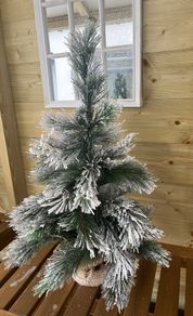 Small Flocked Christmas Trees