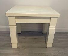 White solid wood coffee table