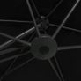 Outdoor Parasol with Steel Pole 300 cm Black Image 4