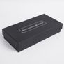 4 Pieces Set Of Leather Gift Box, Black Leather Image 8