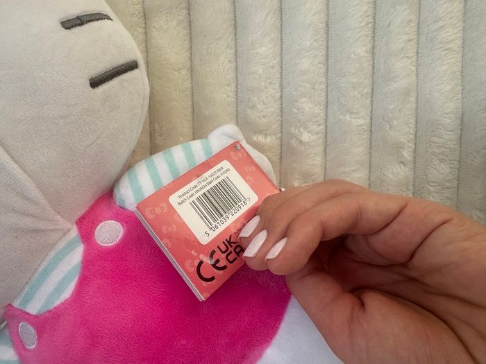 Hello Kitty Plush Pink Dress approx. 35 cm. a bit dirty Please see pictures
