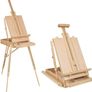 Wooden Easel & Painting Storage Box with Drawer, Shoulder Strap, Palette,Indoor Outdoor Field Folding Portable Easel, Box Easel Sketchbox for Painting, Sketching, Display (FREE POSTAGE) Image 2