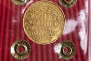 Vatican 1869 10 Lire Gold Coin Papal State Rare low mintage 5944!