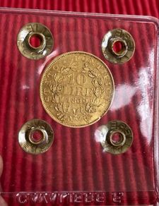 Vatican 1869 10 Lire Gold Coin Papal State Rare low mintage 5944!