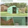Polyethylene Walk-in Polytunnel Greenhouse, 2 x 3(m), Green Image 4