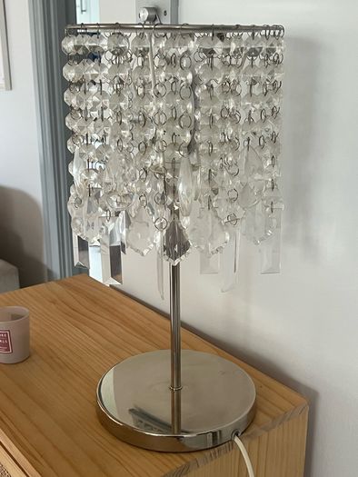 beautiful crystal  lamp