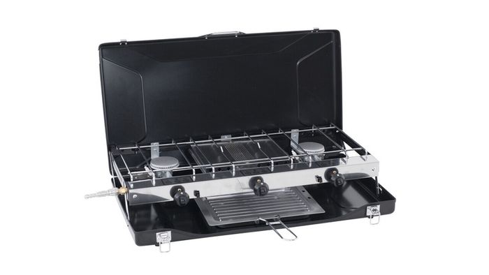 Outwell Twin Burner Stove With Grill.